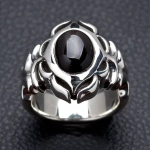 Tribal Black Onyx 925 Sterling Silver Men's Ring