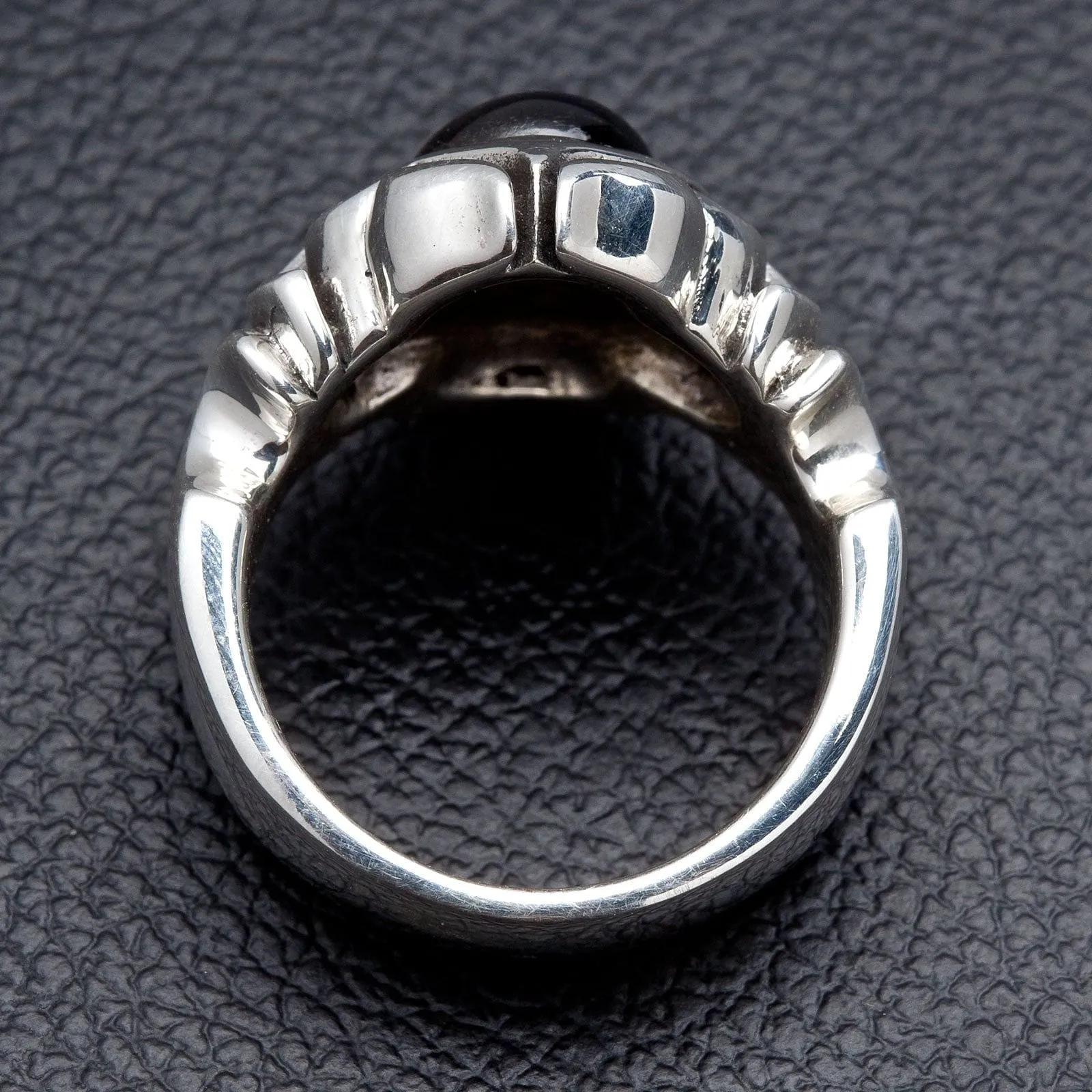Tribal Black Onyx 925 Sterling Silver Men's Ring