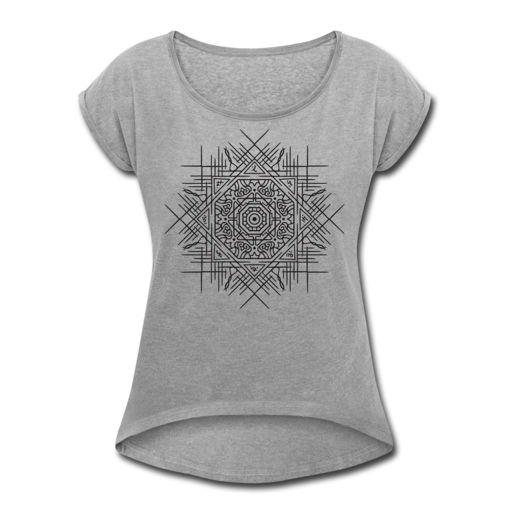 Tribal Mandala Roll Cuff Tee