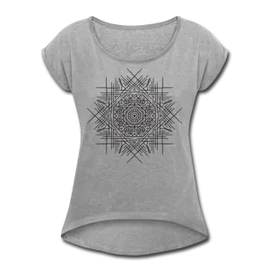 Tribal Mandala Roll Cuff Tee