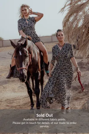 Tribal print maxi dress