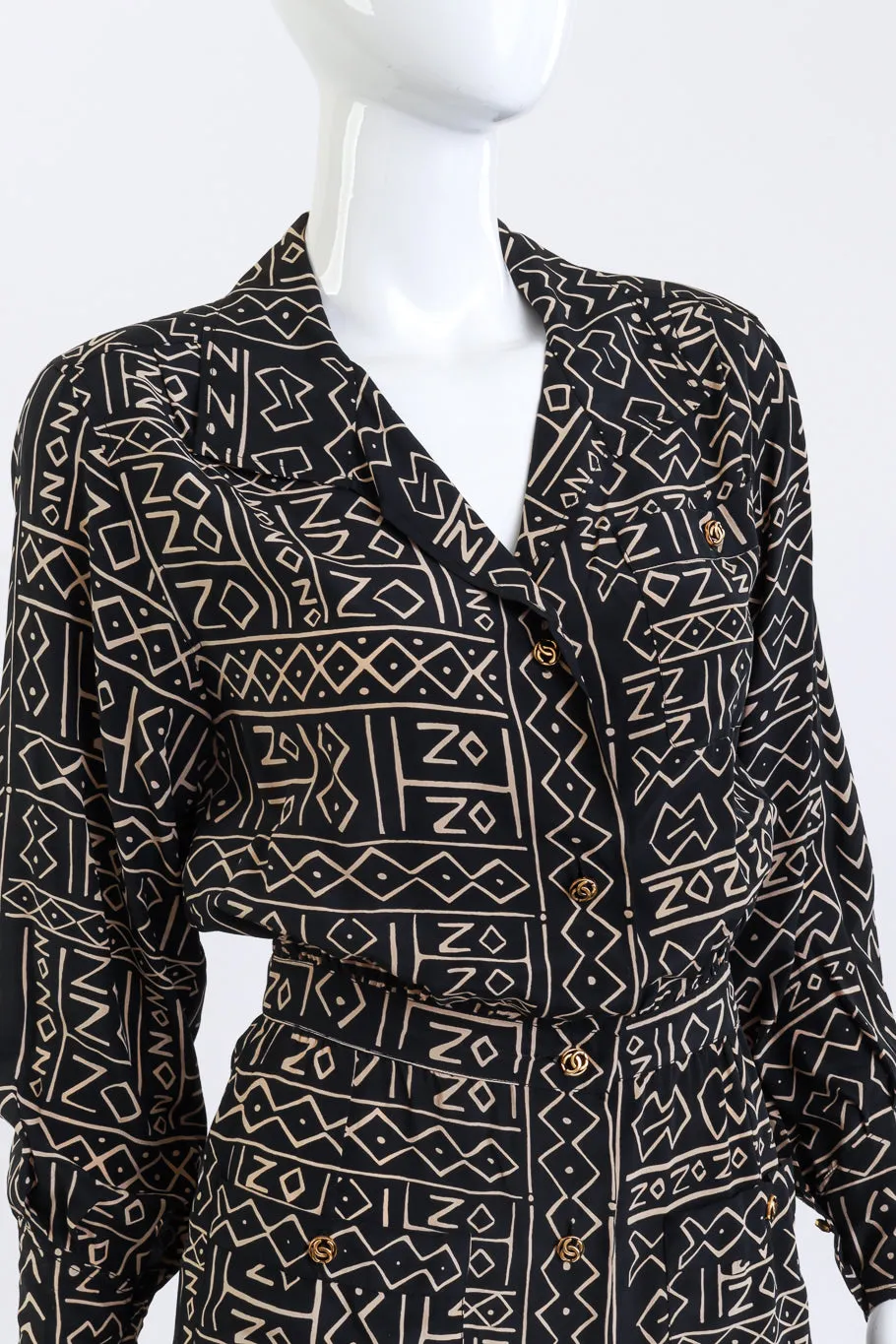 Tribal Print Shirtdress