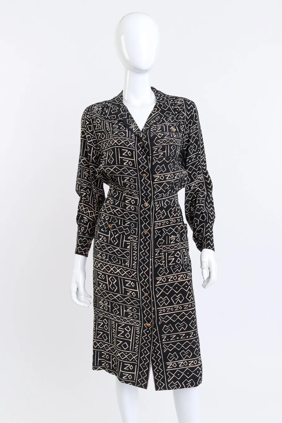 Tribal Print Shirtdress