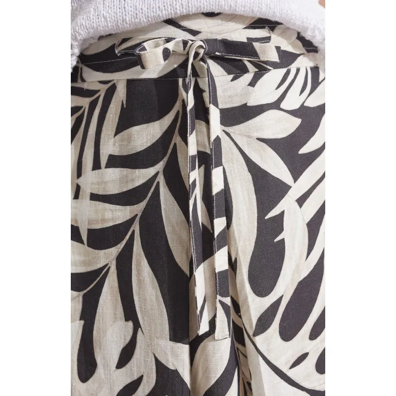 Tribal Pull-On Skirt w/ Front Pleat