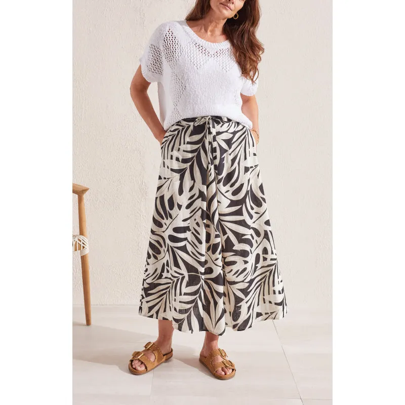 Tribal Pull-On Skirt w/ Front Pleat