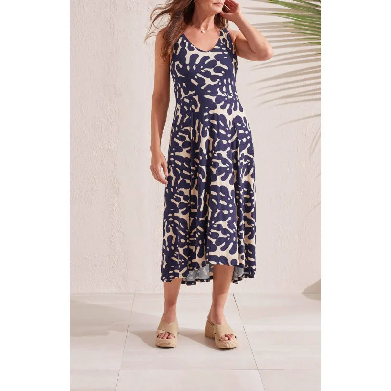 Tribal Sleeveless High Low Dress