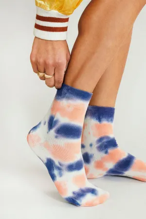 Trippy Tie Dye Ankle Sock