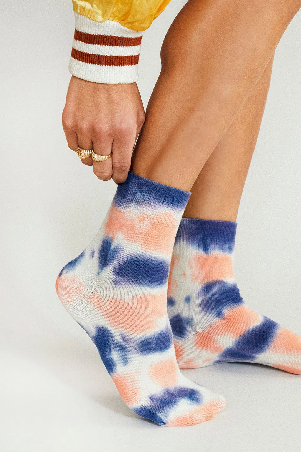 Trippy Tie Dye Ankle Sock