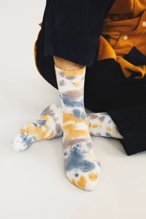 Trippy Tie Dye Crew Sock