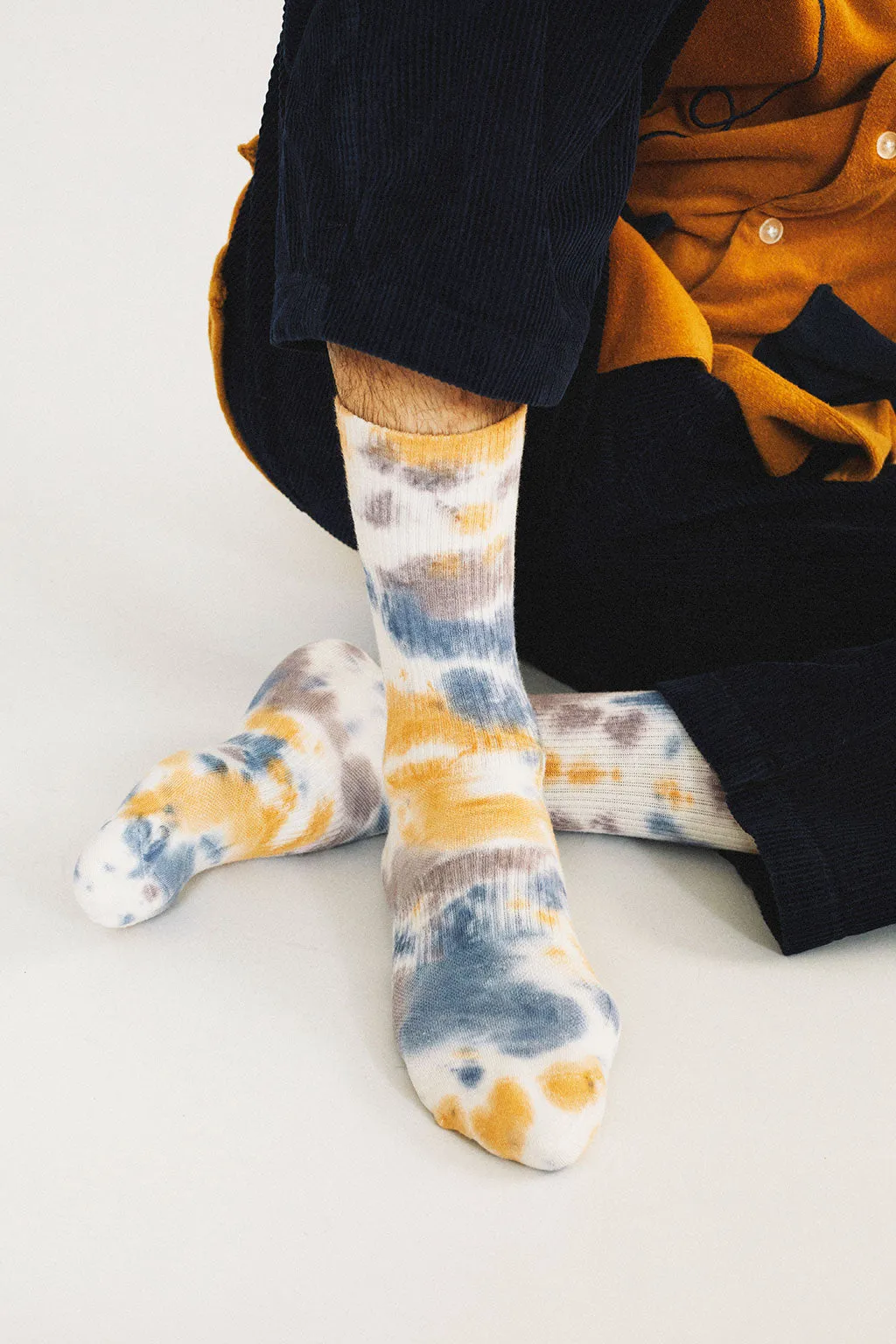Trippy Tie Dye Crew Sock