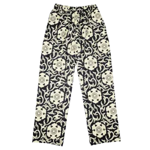 [UNISEX] SCROW ART X LOCO MOSQUITO JINJYA TRIBAL BLACK / IVORY TROUSERS
