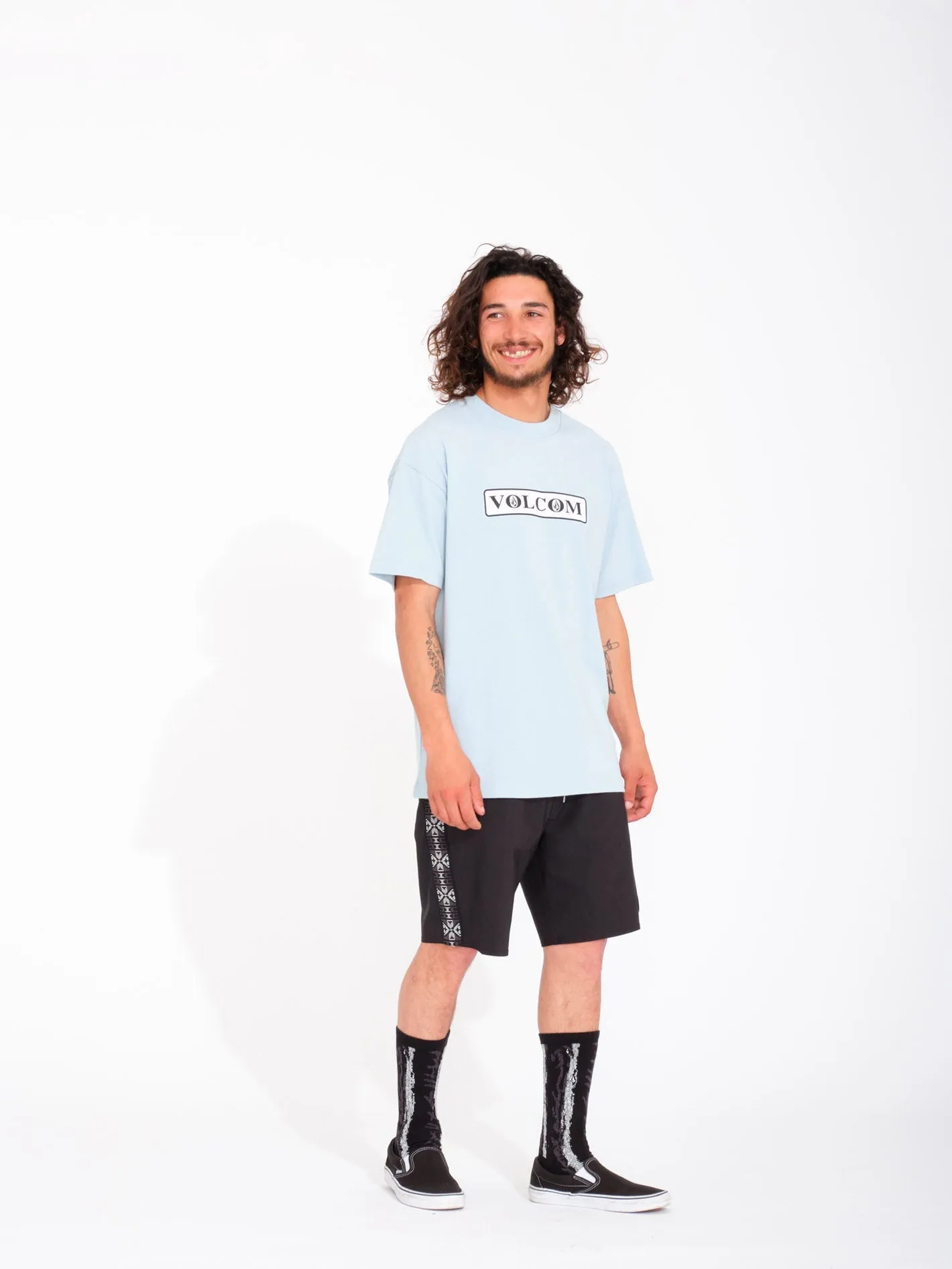 V Ent Hockey Dad Stoney 19" Boardshort - BLACK