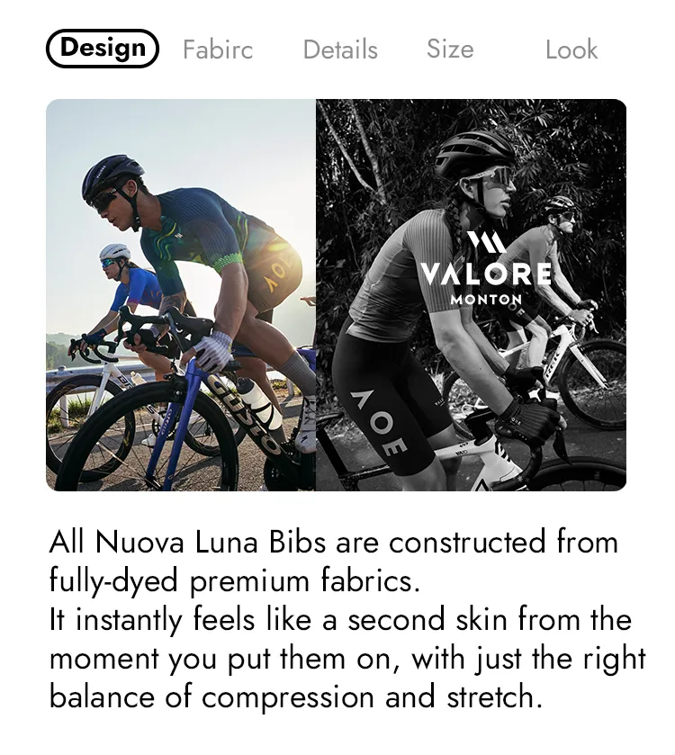 VALORE MONTON MENS BIB SHORTS NUOVA LUNA BLUE SAPPHIRE