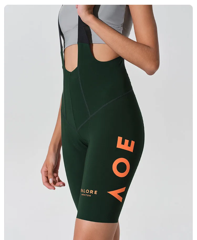VALORE MONTON WOMENS BIB SHORTS NUOVA LUNA DEEP FOREST GREEN