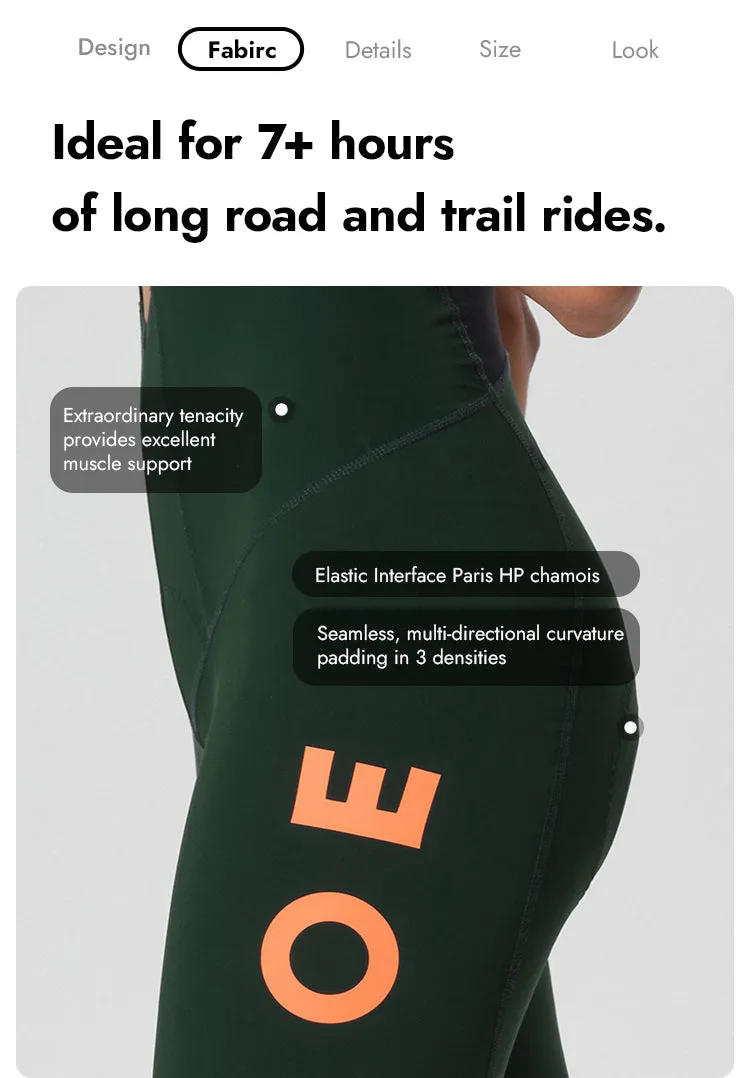 VALORE MONTON WOMENS BIB SHORTS NUOVA LUNA DEEP FOREST GREEN