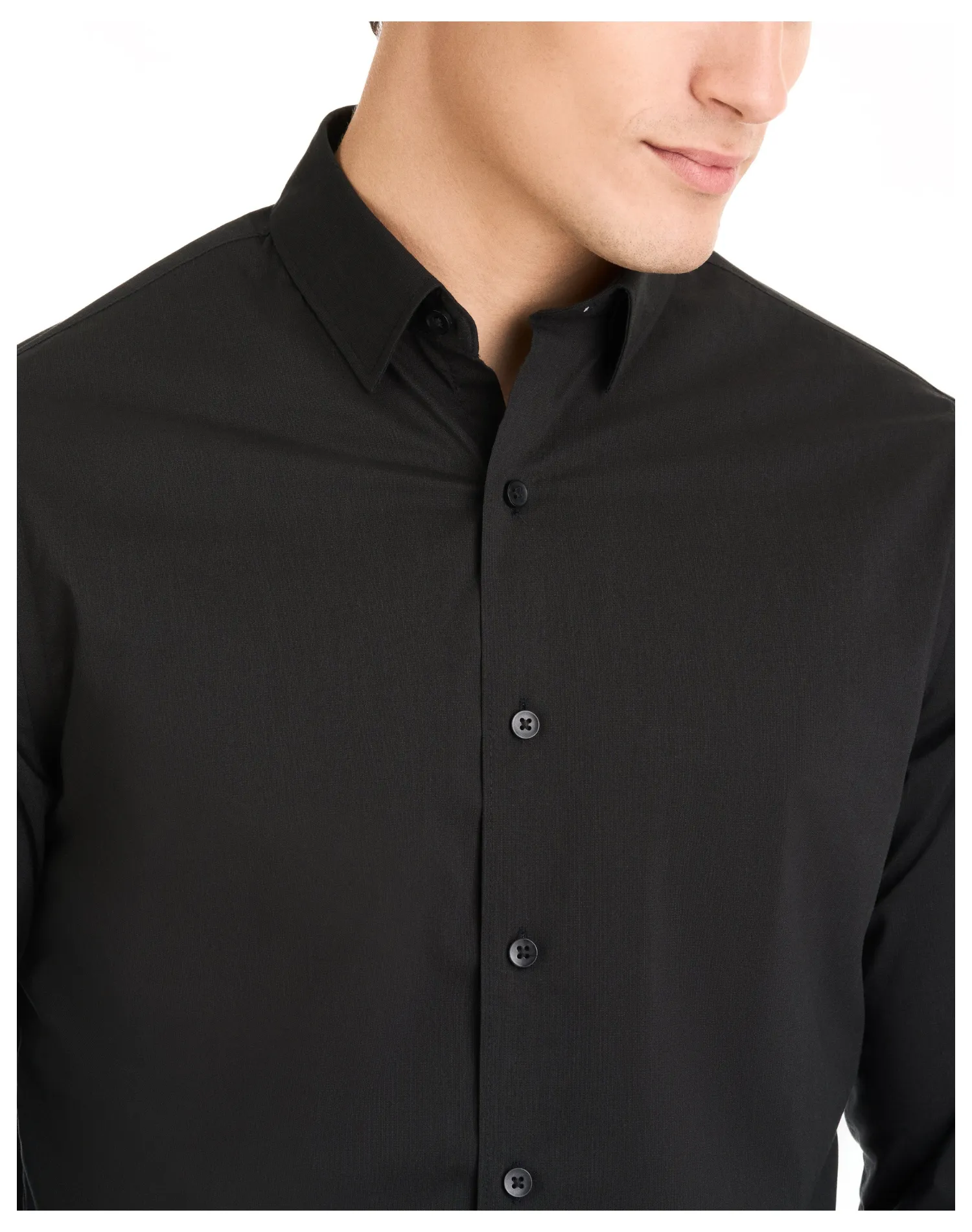 Van Heusen Slim Fit Dress Shirt - Black