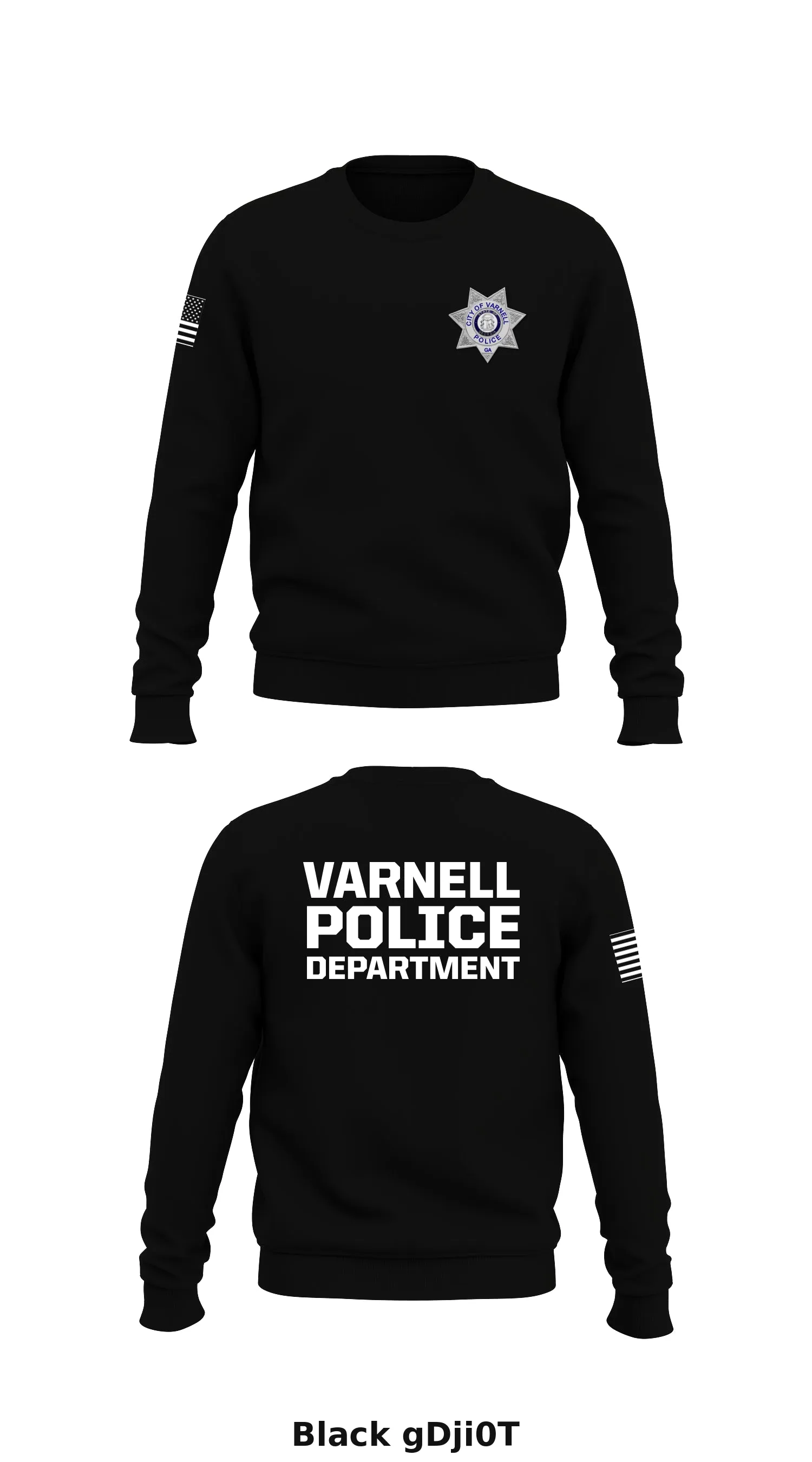 Varnell Police Department Store 1 Core Men's Crewneck Performance Sweatshirt - gDji0T