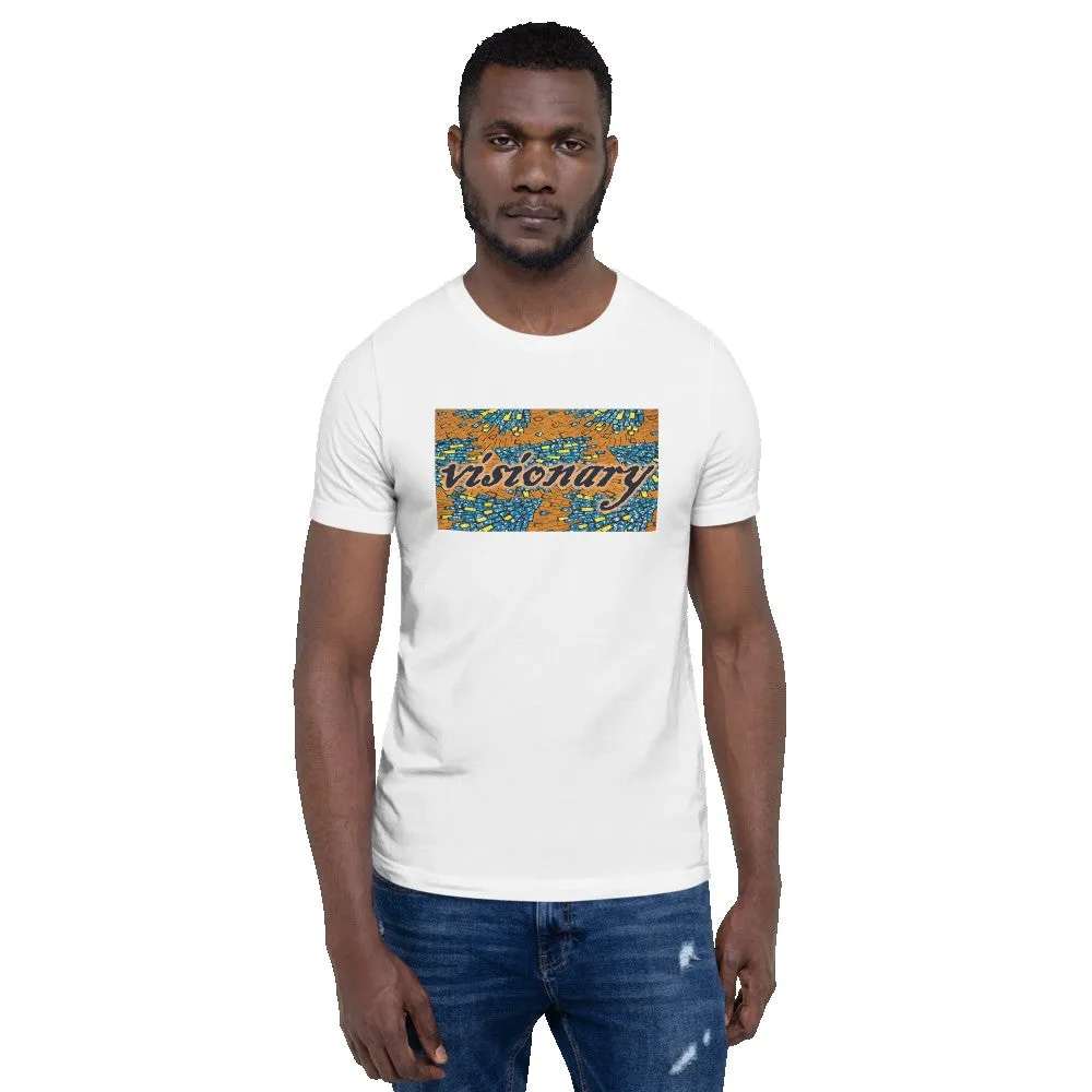 Visionary African Print Color Short-Sleeve Unisex T-Shirt