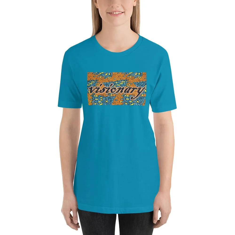 Visionary African Print Color Short-Sleeve Unisex T-Shirt