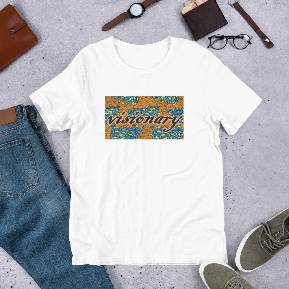 Visionary African Print Color Short-Sleeve Unisex T-Shirt