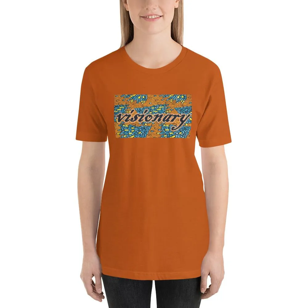 Visionary African Print Color Short-Sleeve Unisex T-Shirt