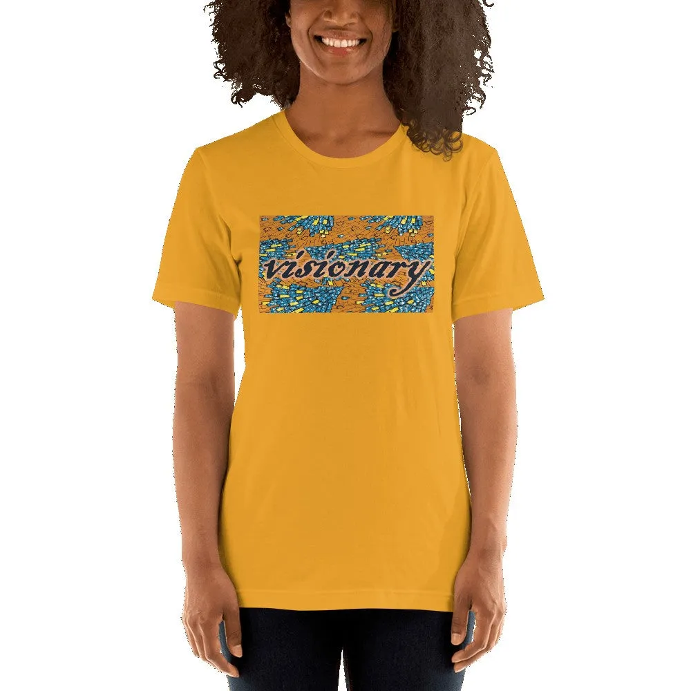 Visionary African Print Color Short-Sleeve Unisex T-Shirt