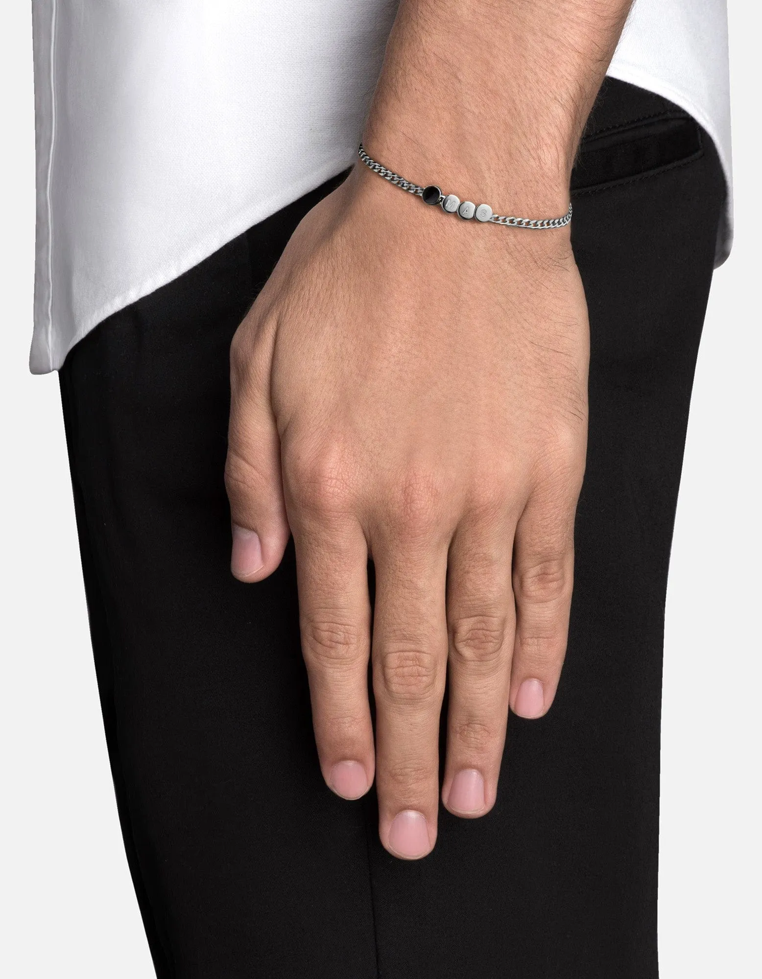 Volcan Type Chain Bracelet, Sterling Silver