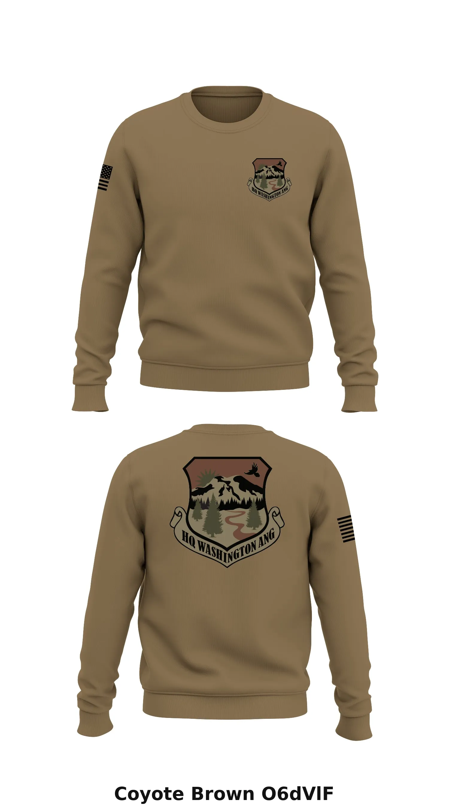 Washington Air National Guard Store 1 Core Men's Crewneck Performance Sweatshirt - O6dVlF