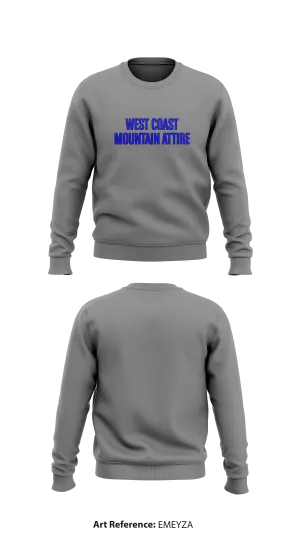West Coast Mountain Attire Store 1 Core Men's Crewneck Performance Sweatshirt - EMEYza