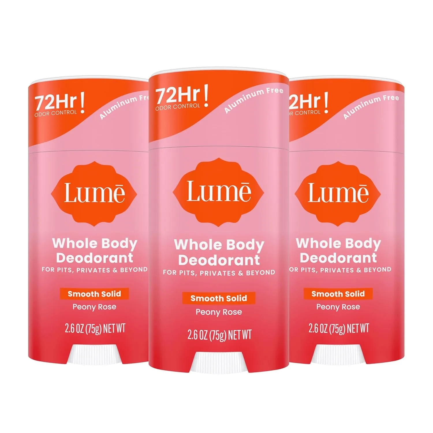 Whole Body Deodorant - Smooth Solid Stick - 72 Hour Odor Control - Aluminum Free, Baking Soda Free and Skin Safe - 2.6 Ounce (Pack of 2) (Soft Powder)