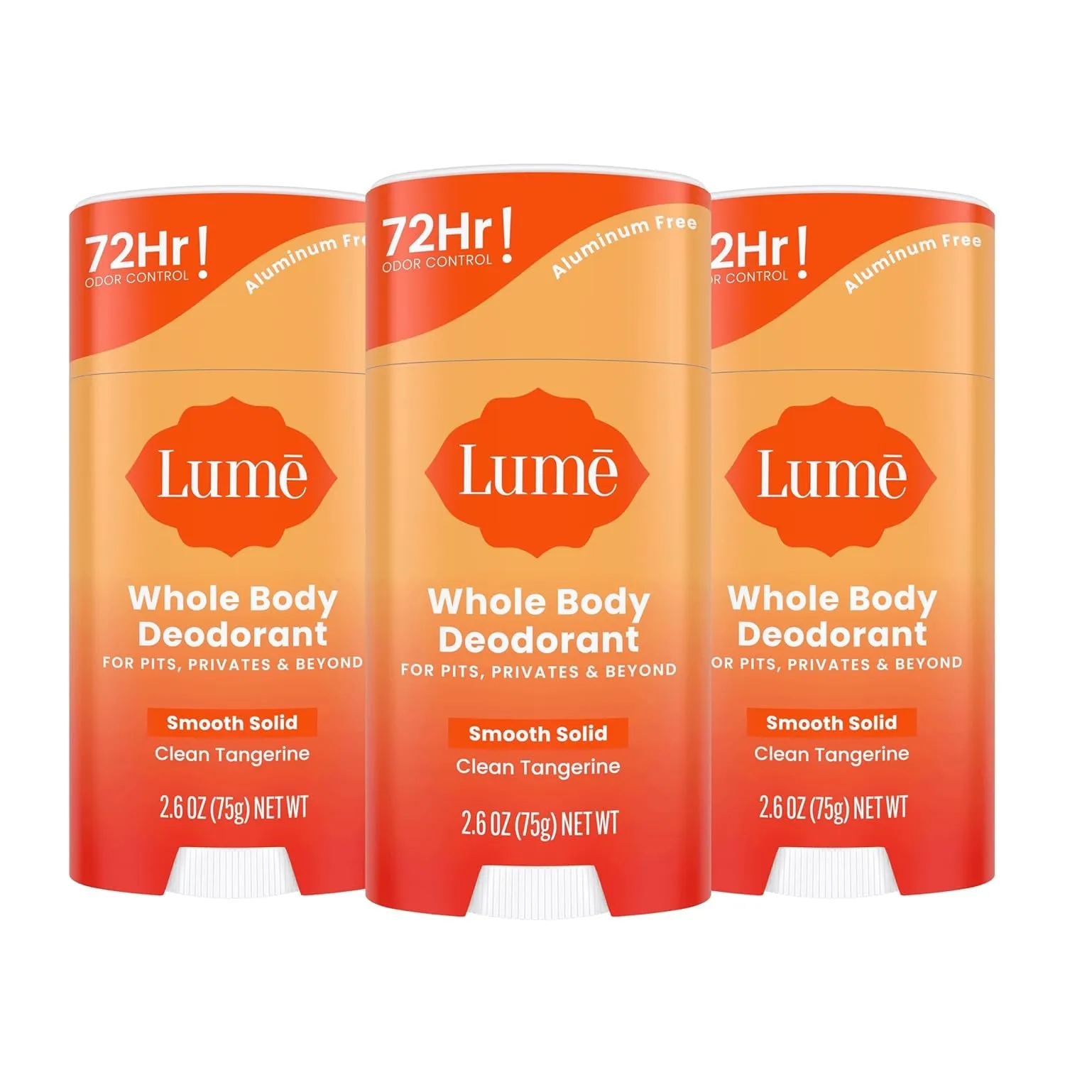 Whole Body Deodorant - Smooth Solid Stick - 72 Hour Odor Control - Aluminum Free, Baking Soda Free and Skin Safe - 2.6 Ounce (Pack of 2) (Soft Powder)