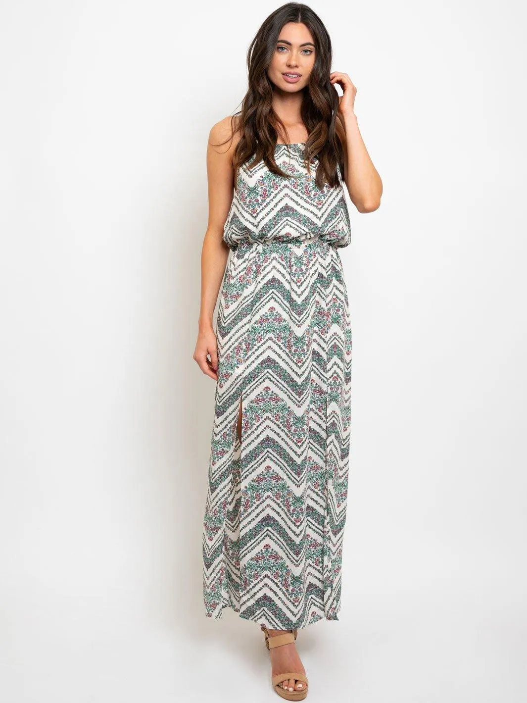 WOMEN'S TRIBAL PRINT MAXI DRESS