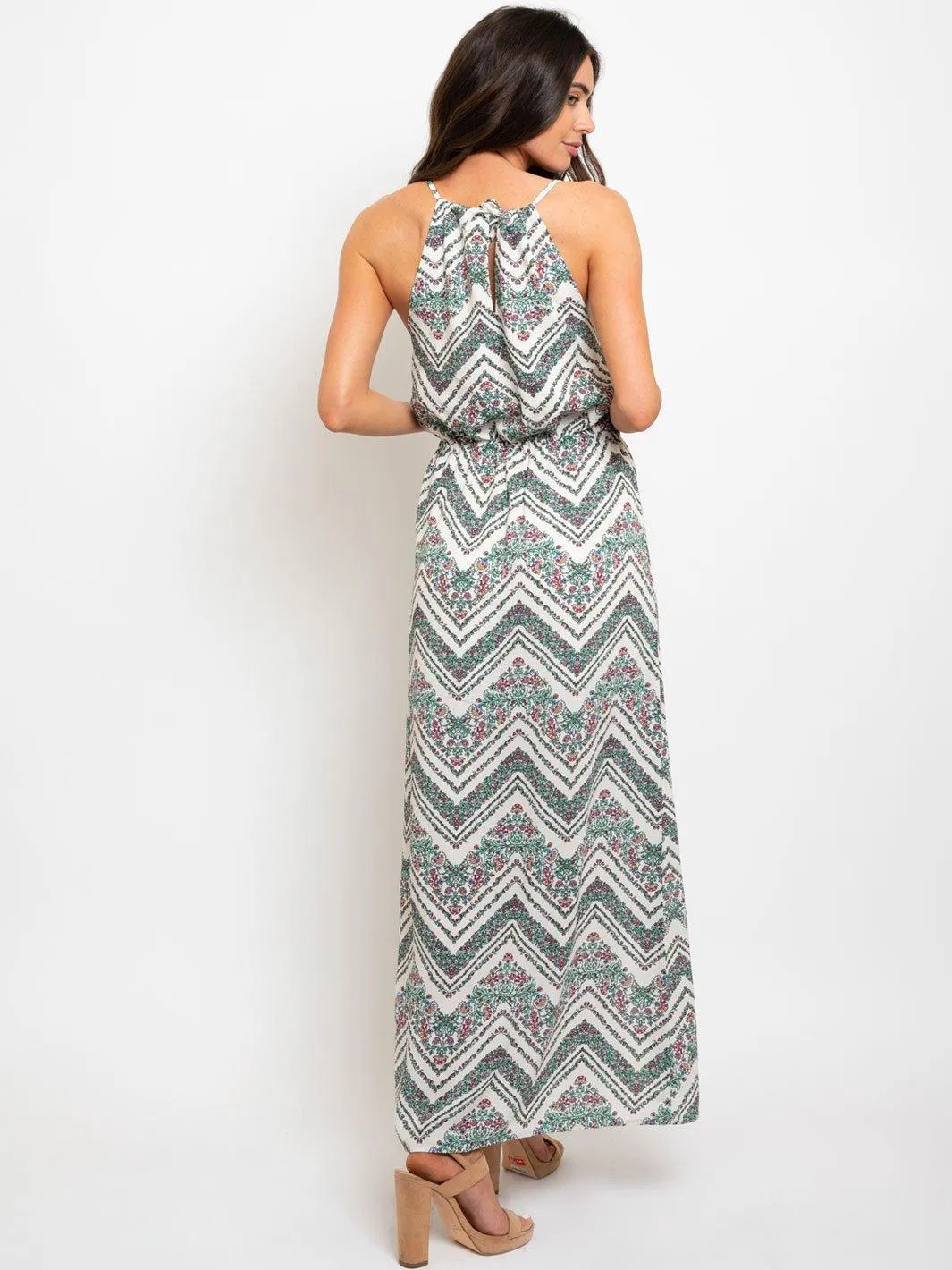 WOMEN'S TRIBAL PRINT MAXI DRESS