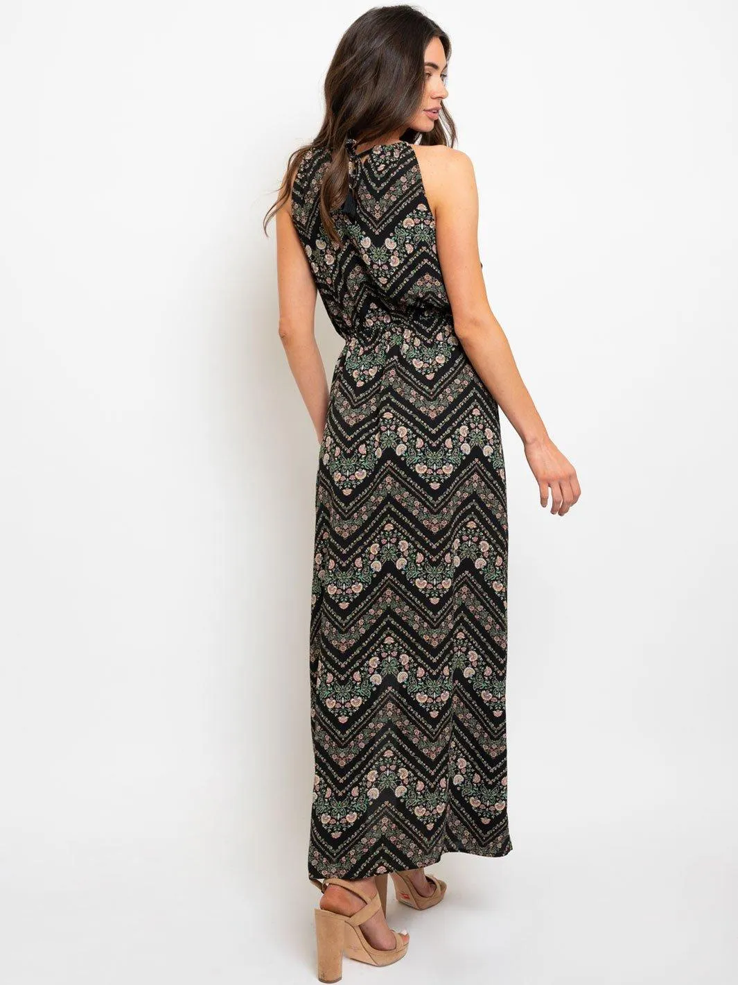 WOMEN'S TRIBAL PRINT MAXI DRESS