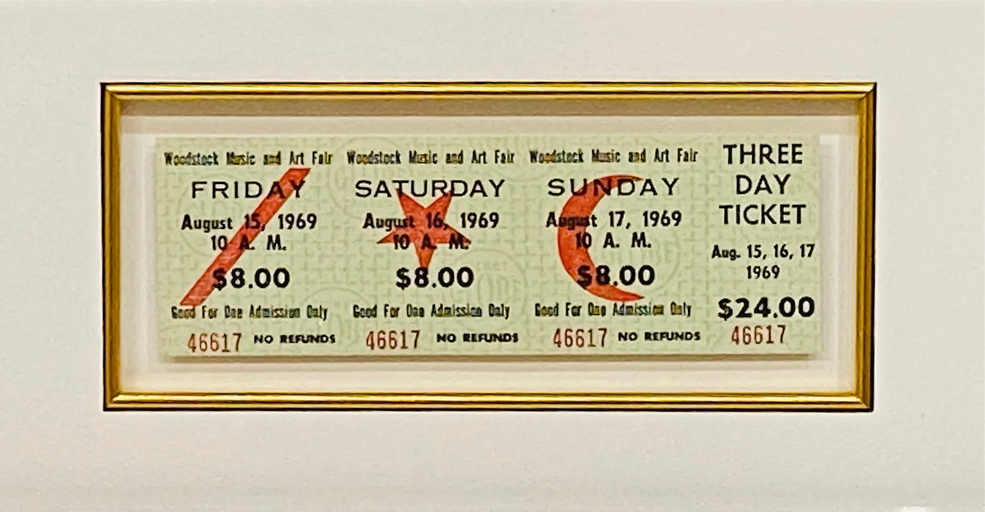 WOODSTOCK LIVE ALBUM GATEFOLD WITH UNUSED 3 DAY TICKET