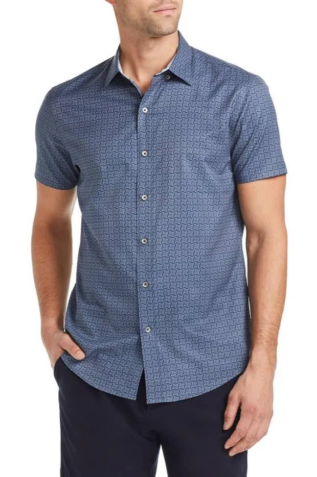W.R.K. Gradient Check 4-Way Stretch SS Shirt. Fall Clearance!