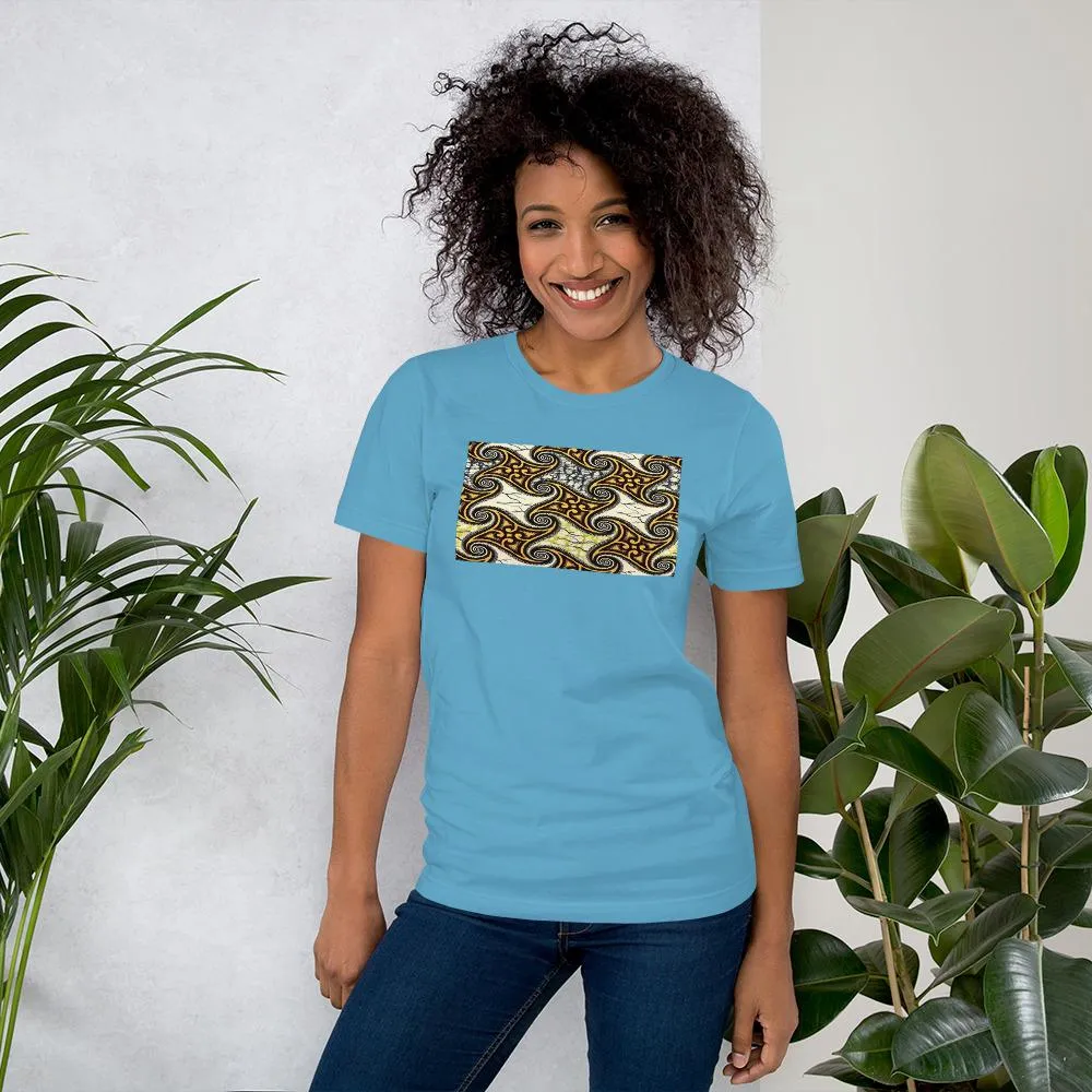 Yellow African Print Color Short-Sleeve Unisex T-Shirt