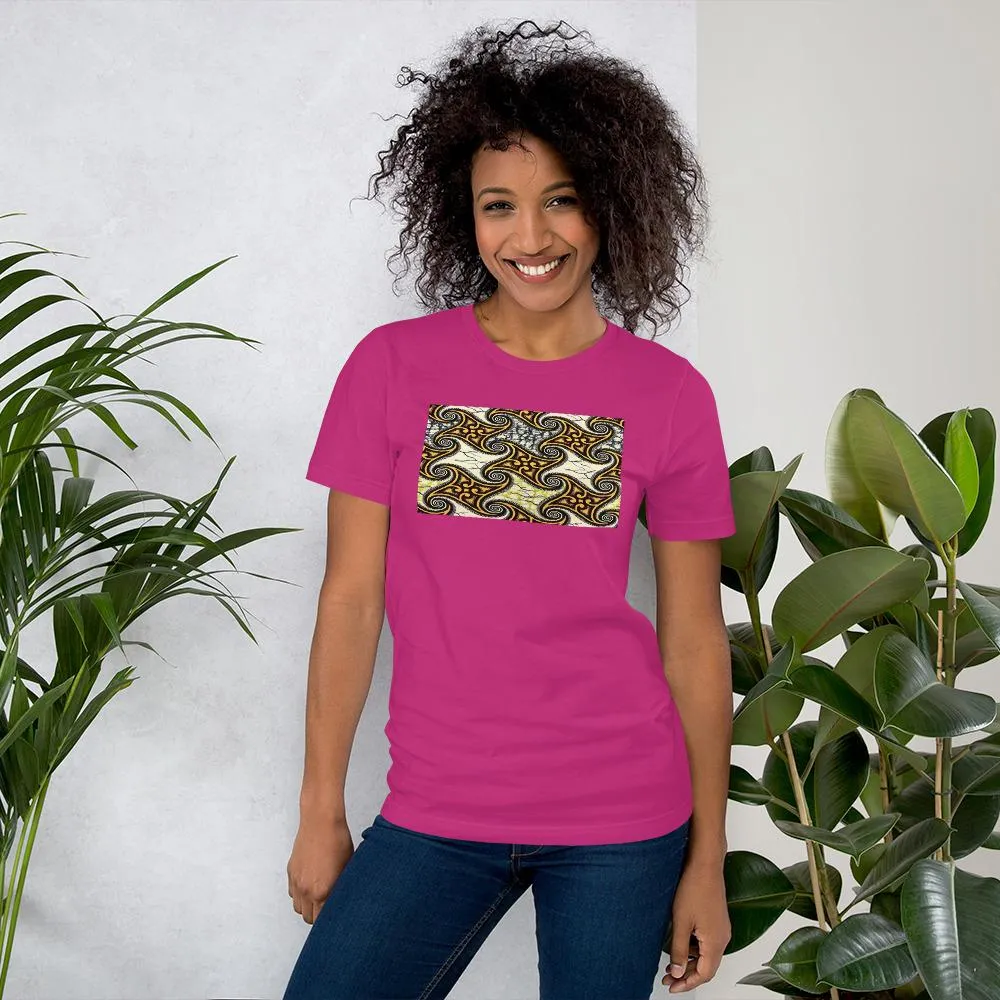 Yellow African Print Color Short-Sleeve Unisex T-Shirt