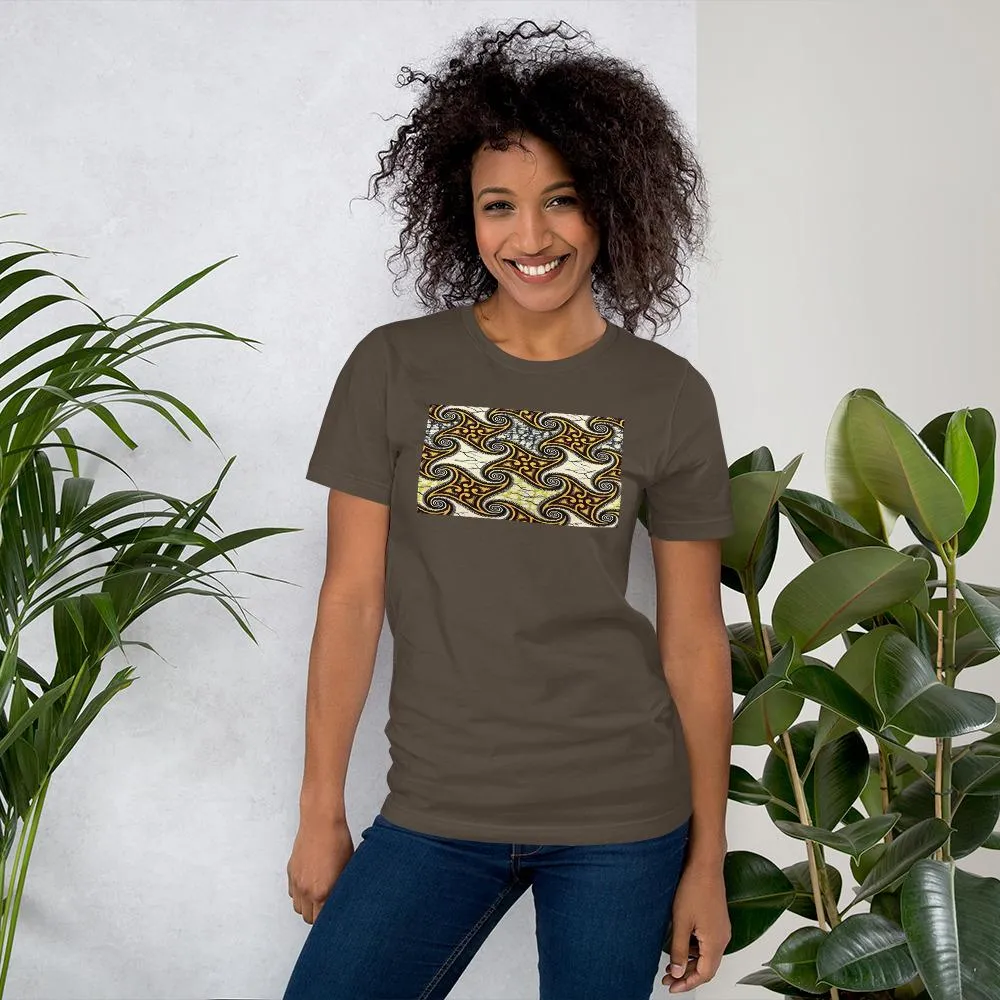 Yellow African Print Color Short-Sleeve Unisex T-Shirt