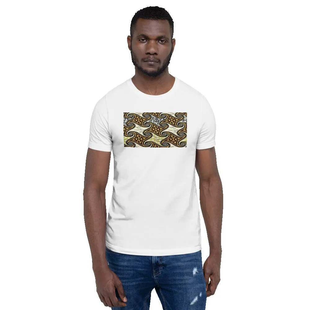 Yellow African Print Color Short-Sleeve Unisex T-Shirt
