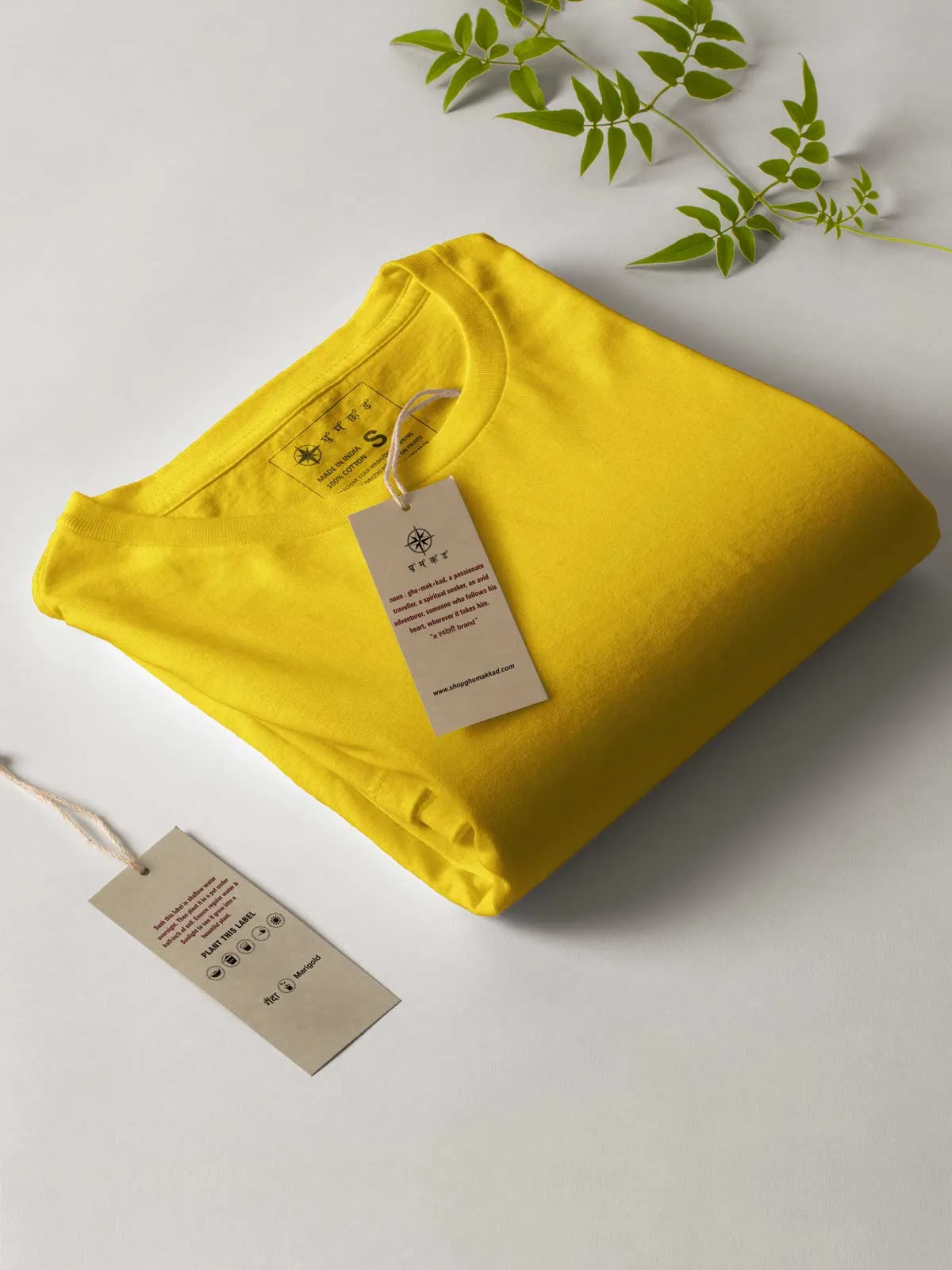 Yellow | Plain T shirt
