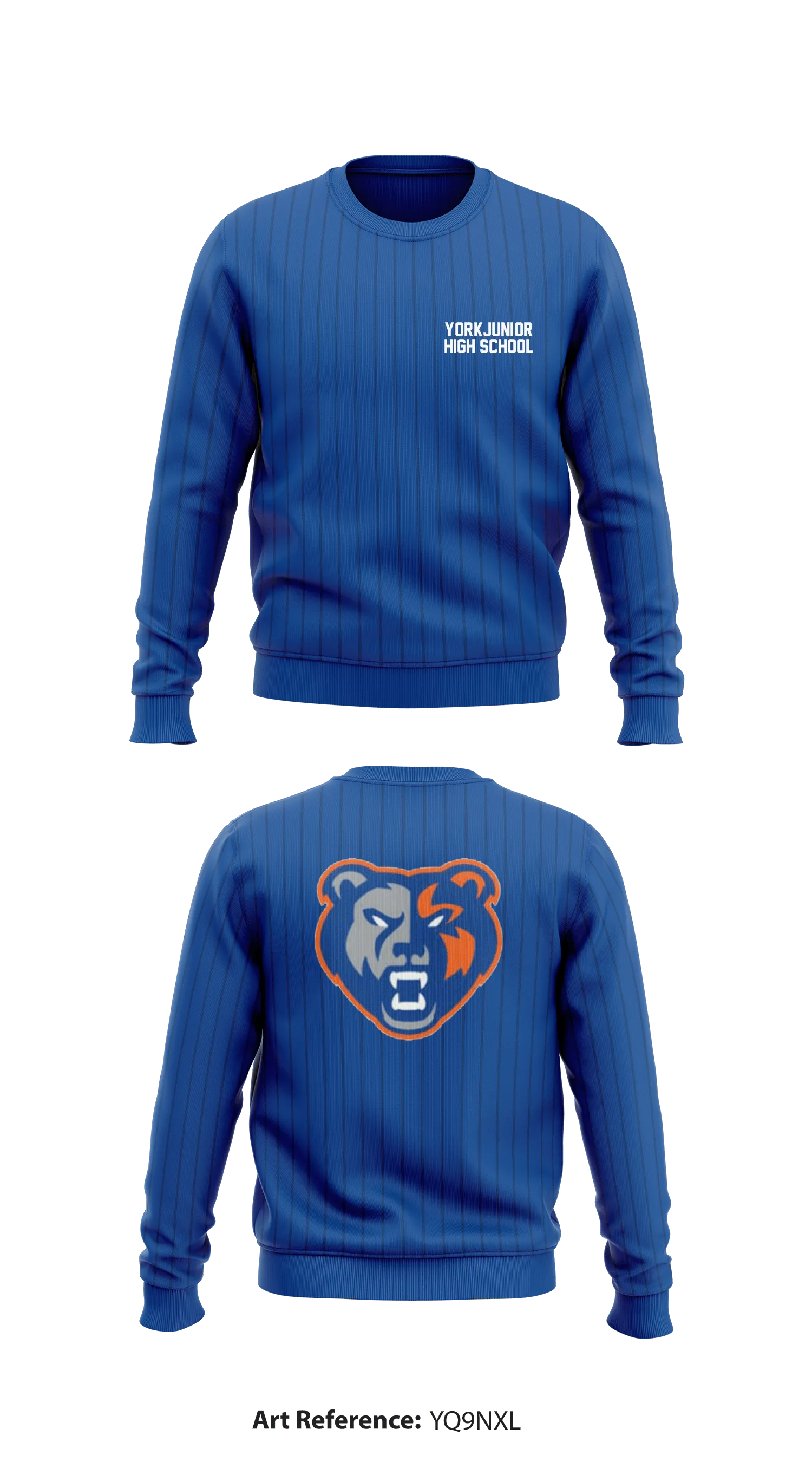 York Junior High School  Store 1 Core Men's Crewneck Performance Sweatshirt - yQ9nXL