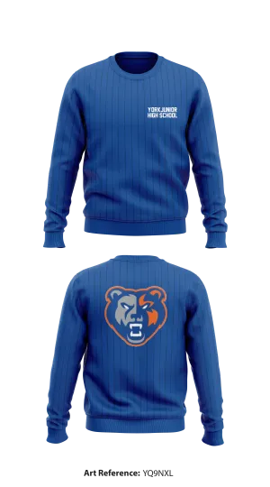 York Junior High School  Store 1 Core Men's Crewneck Performance Sweatshirt - yQ9nXL